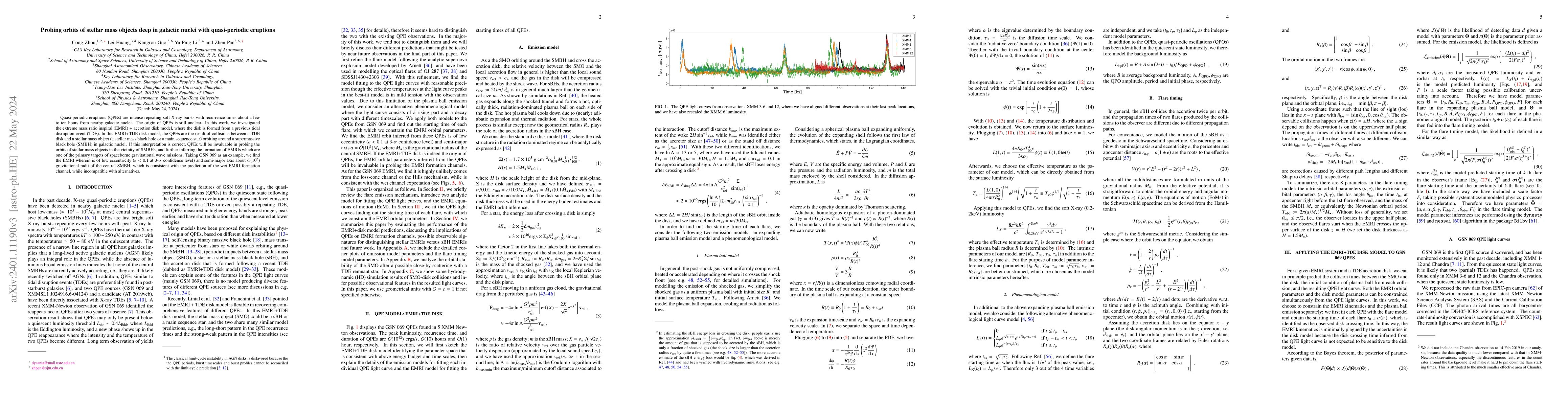 Thumbnail for Probing orbits of stellar mass objects deep in galactic nuclei with
  quasi-periodic eruptions
