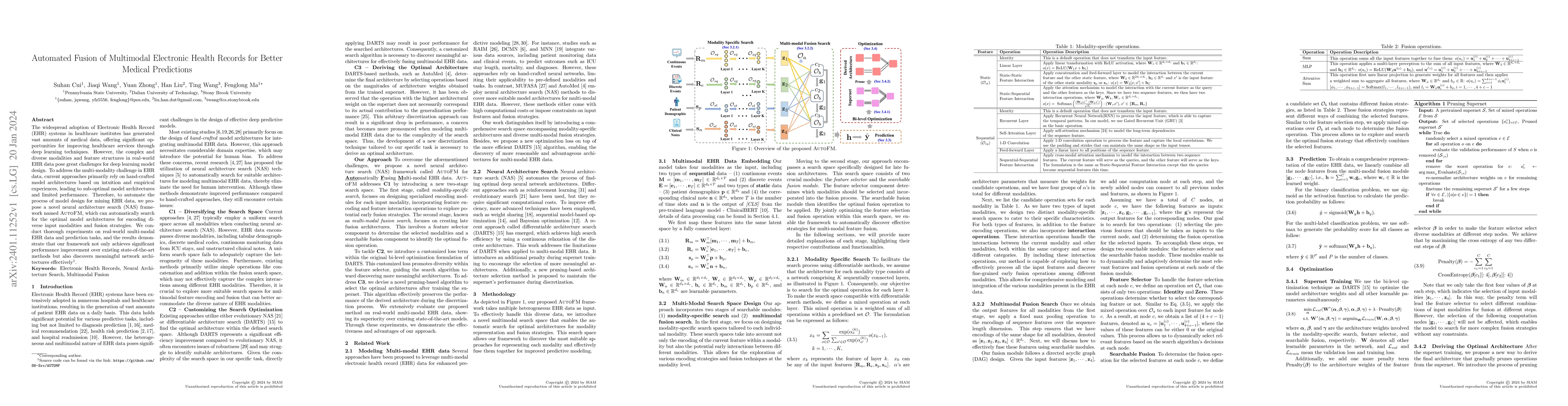 Thumbnail for Automated Fusion of Multimodal Electronic Health Records for Better
  Medical Predictions