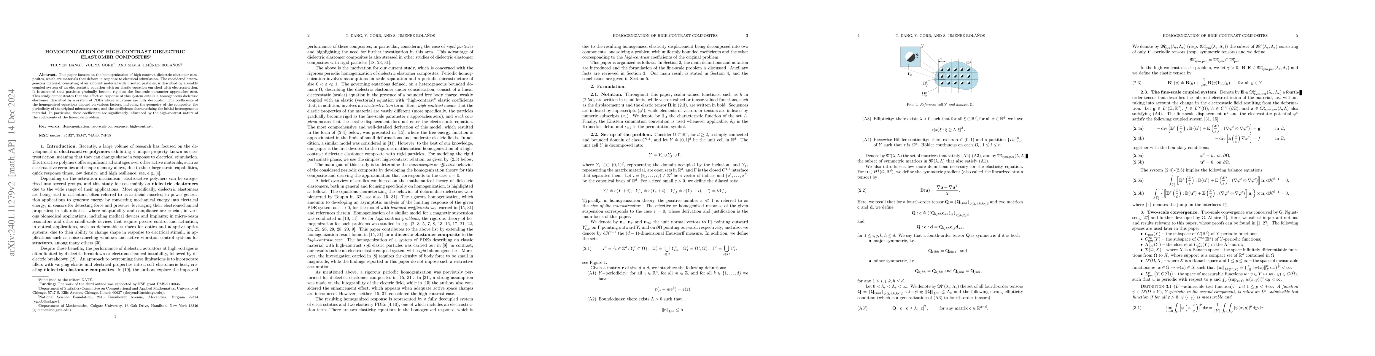 Thumbnail for Homogenization of high-contrast dielectric elastomer composites