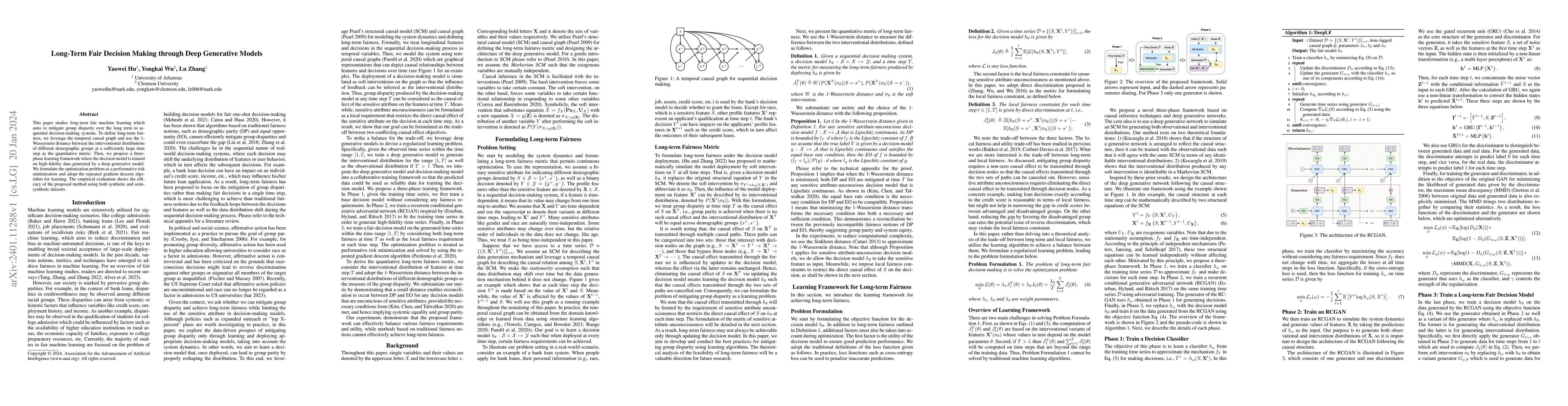 Thumbnail for Long-Term Fair Decision Making through Deep Generative Models