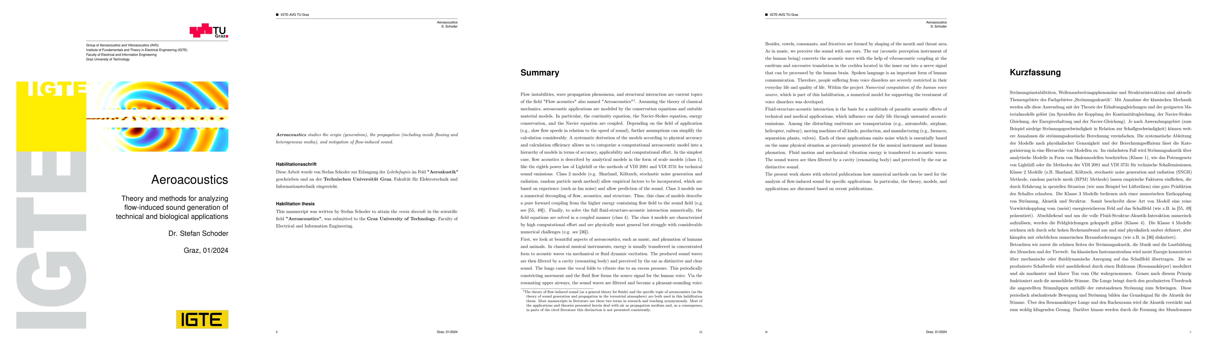 Thumbnail for Aeroacoustics -- Theory and methods for analyzing flow-induced sound
  generation of technical and biological applications