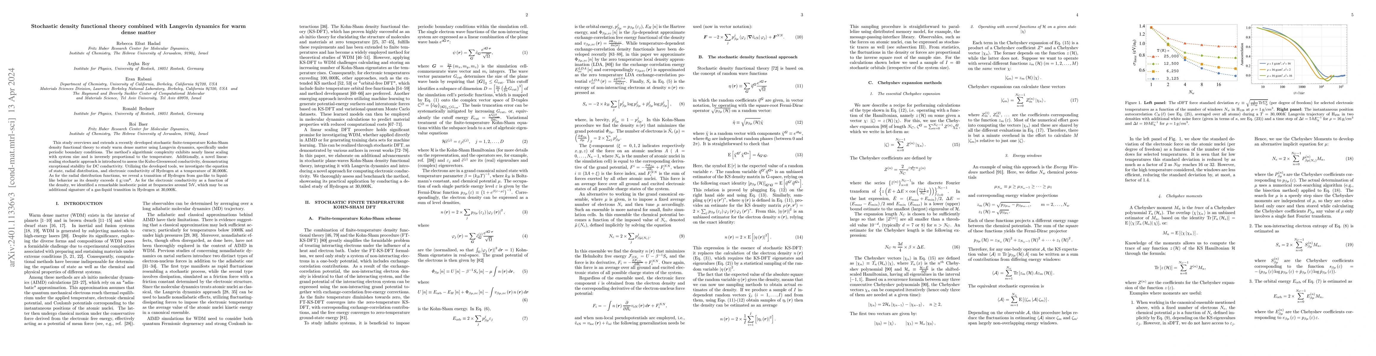 Thumbnail for Stochastic density functional theory combined with Langevin dynamics for
  warm dense matter