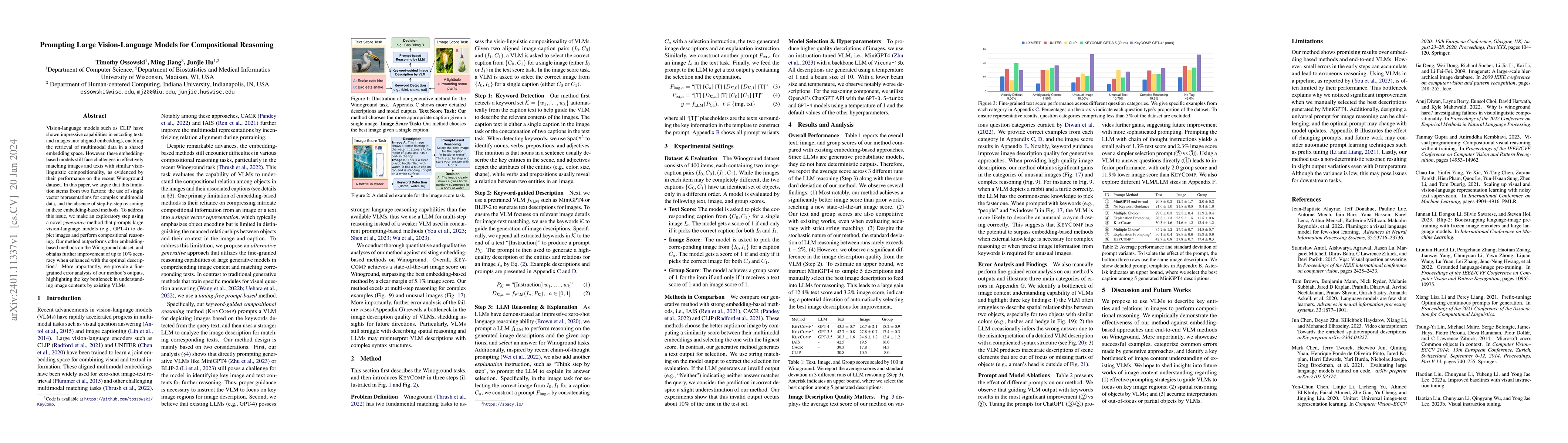 Thumbnail for Prompting Large Vision-Language Models for Compositional Reasoning