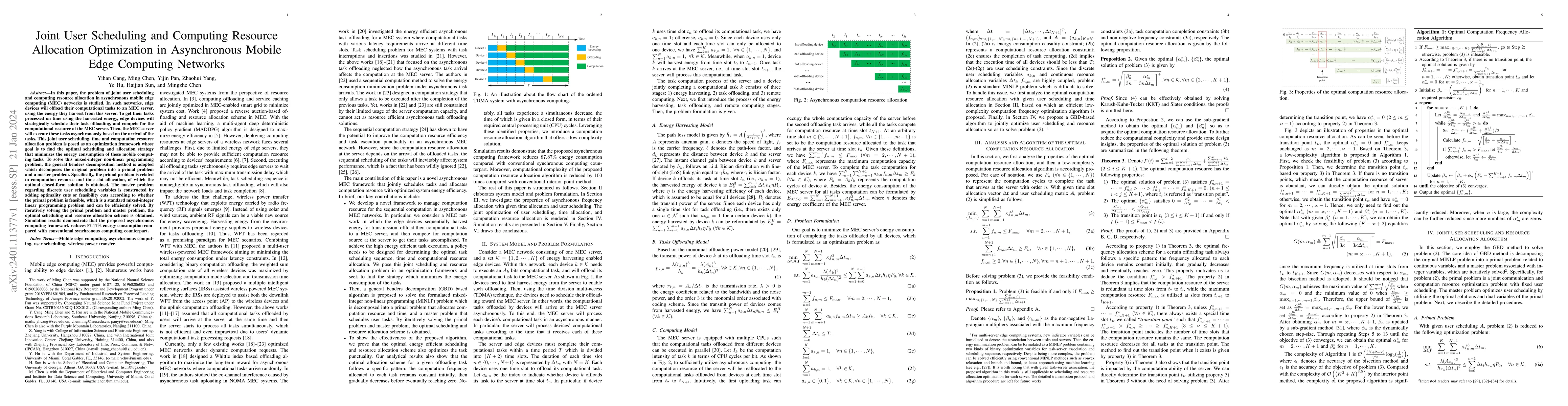Thumbnail for Joint User Scheduling and Computing Resource Allocation Optimization in
  Asynchronous Mobile Edge Computing Networks