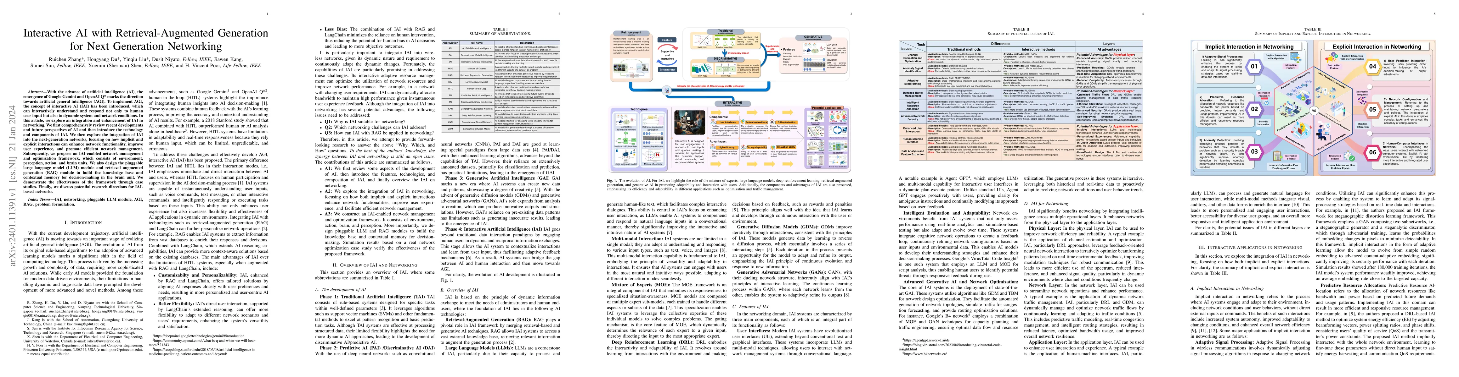 Thumbnail for Interactive AI with Retrieval-Augmented Generation for Next Generation
  Networking
