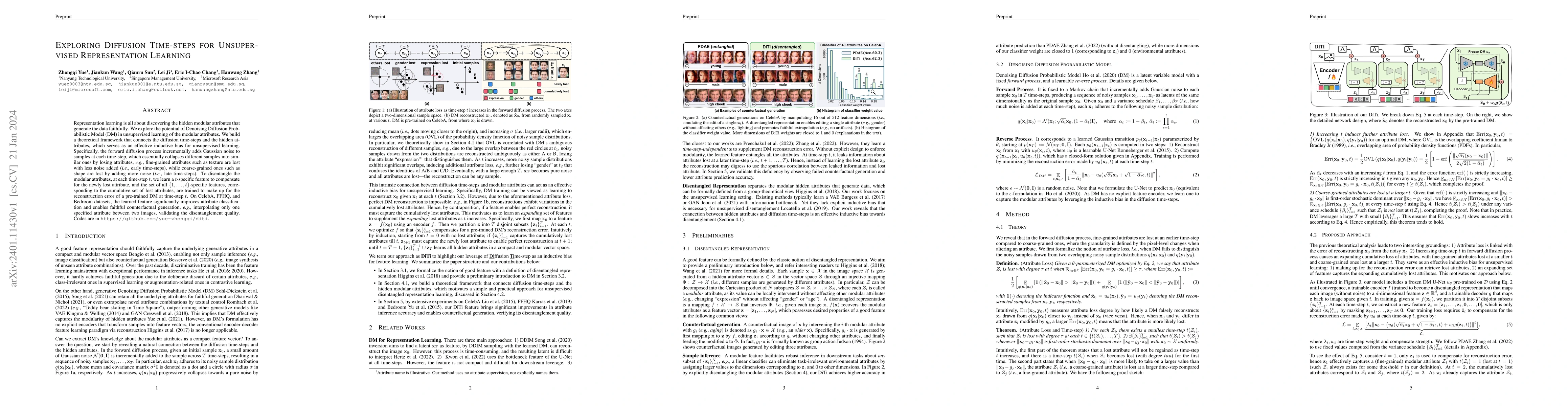 Thumbnail for Exploring Diffusion Time-steps for Unsupervised Representation Learning