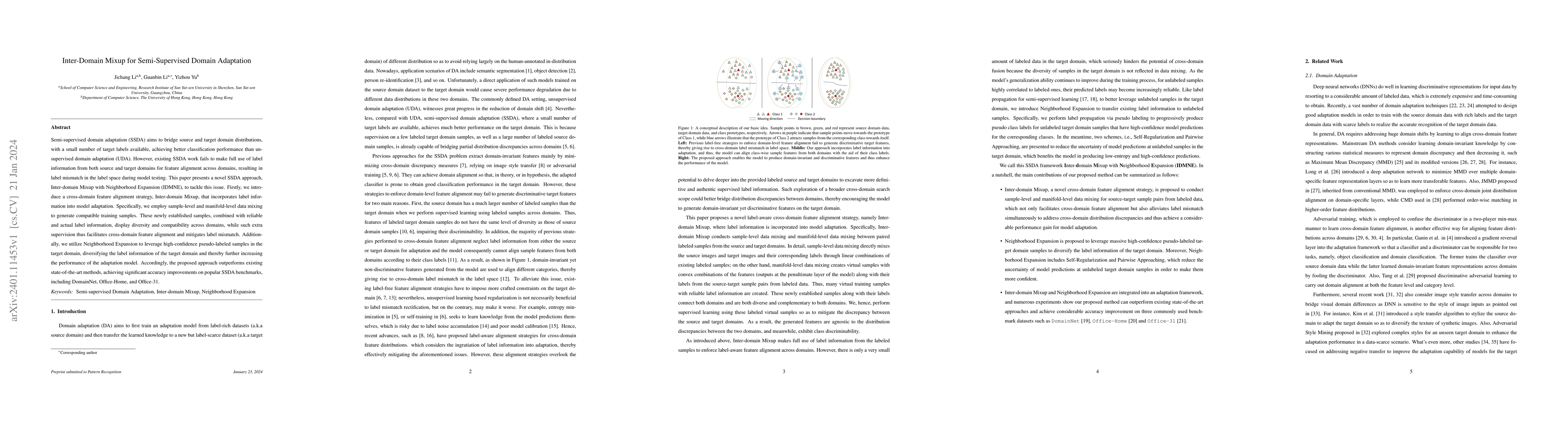 Thumbnail for Inter-Domain Mixup for Semi-Supervised Domain Adaptation