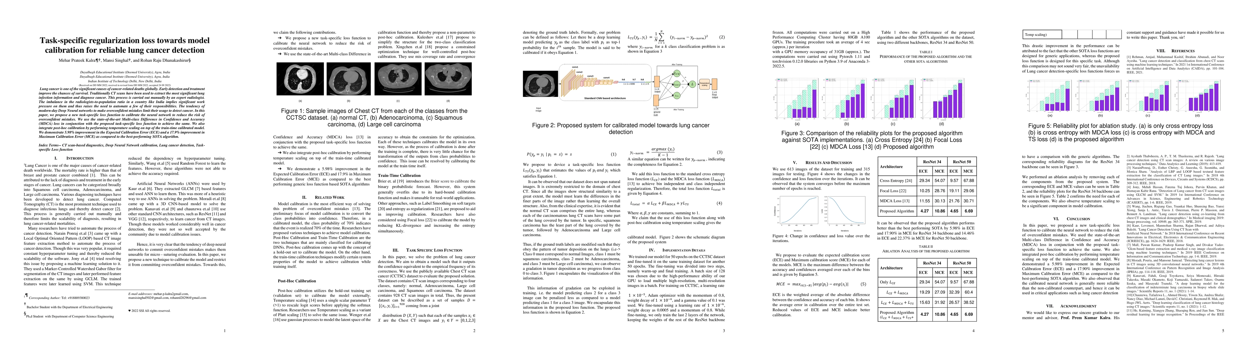Thumbnail for Task-specific regularization loss towards model calibration for reliable
  lung cancer detection