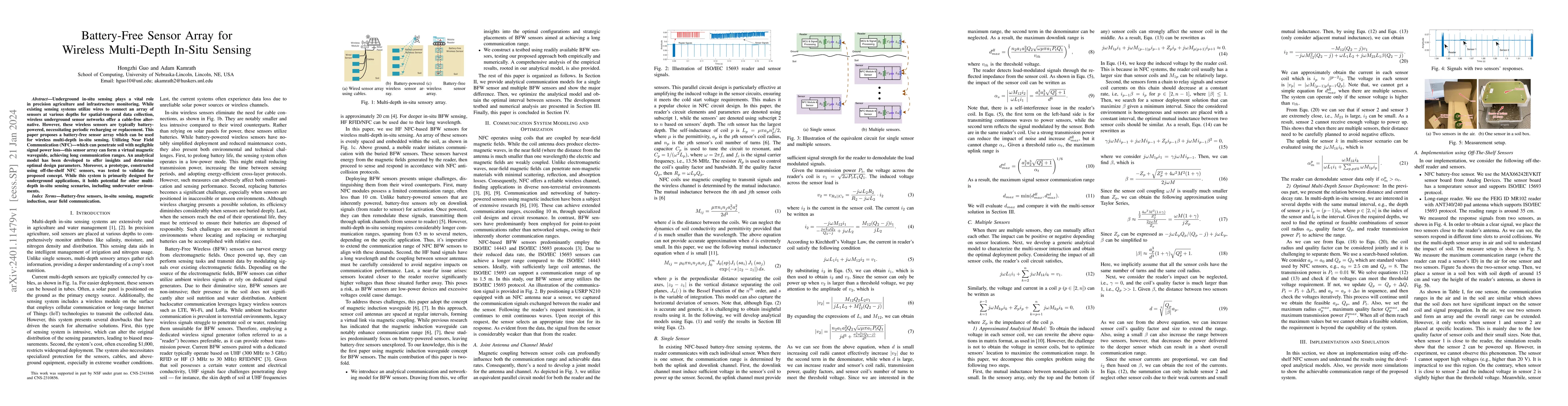 Thumbnail for Battery-Free Sensor Array for Wireless Multi-Depth In-Situ Sensing
