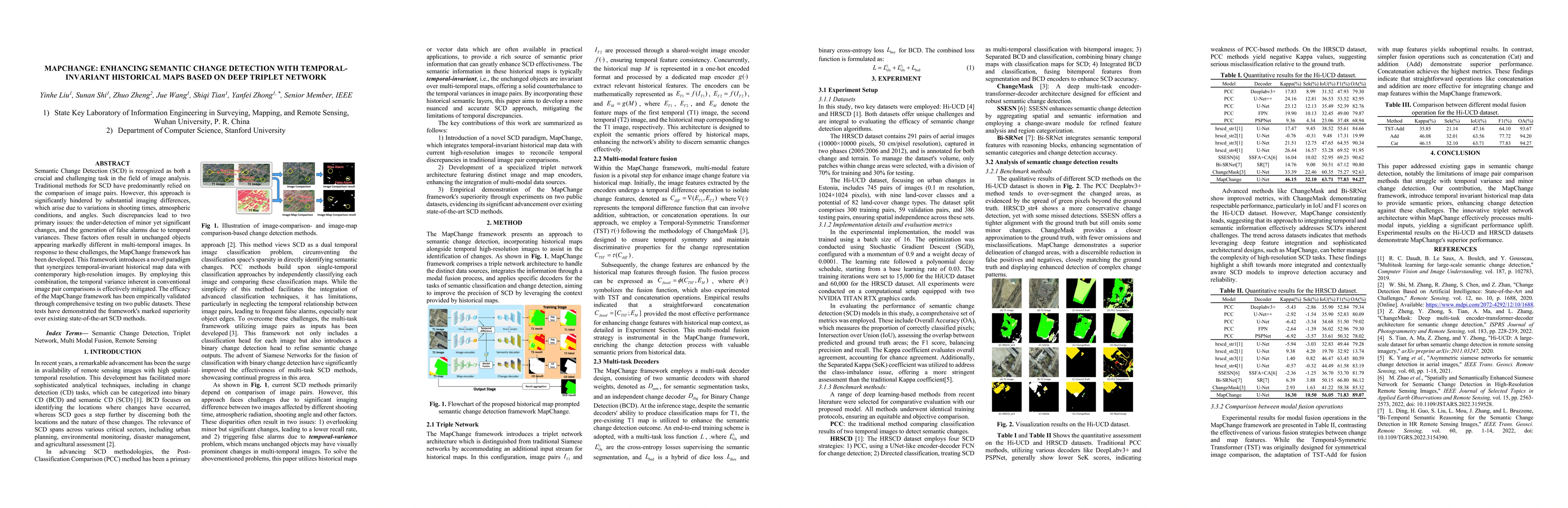Thumbnail for MapChange: Enhancing Semantic Change Detection with Temporal-Invariant
  Historical Maps Based on Deep Triplet Network