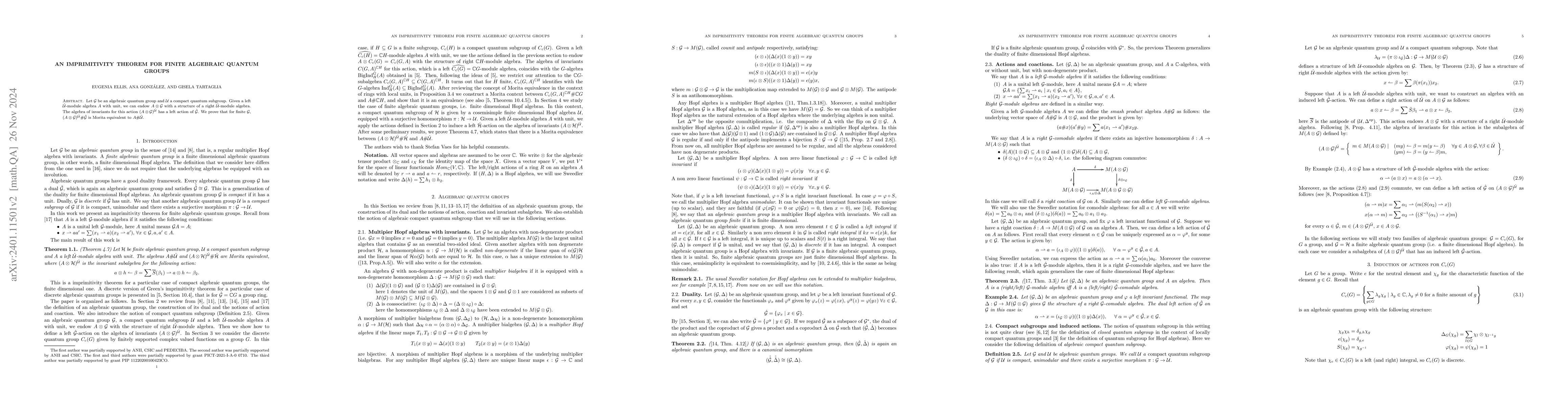 Thumbnail for Induction of coactions for algebraic quantum groups