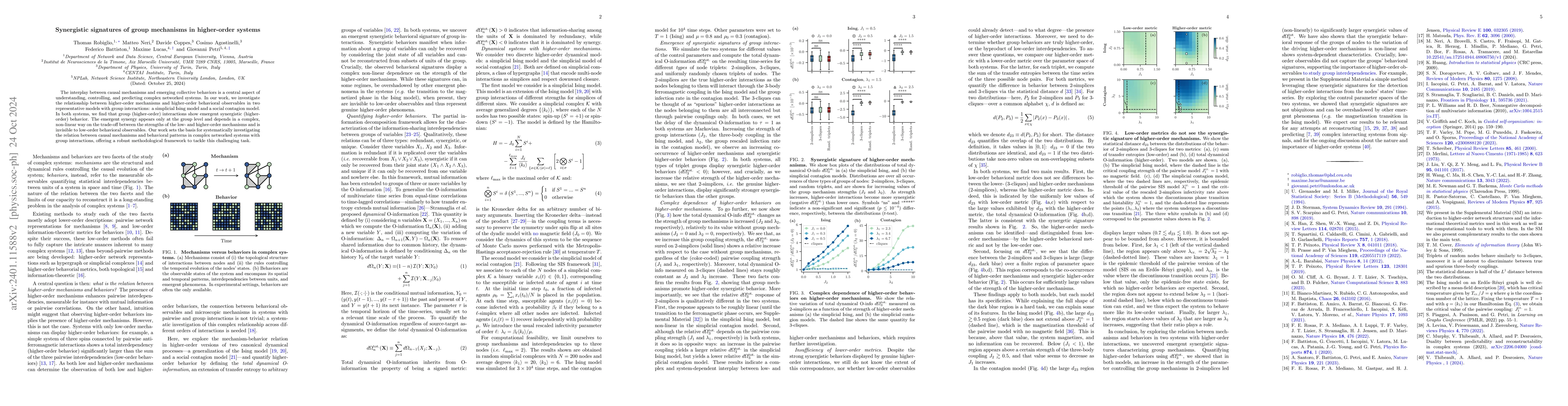 Thumbnail for Synergistic signatures of group mechanisms in higher-order systems