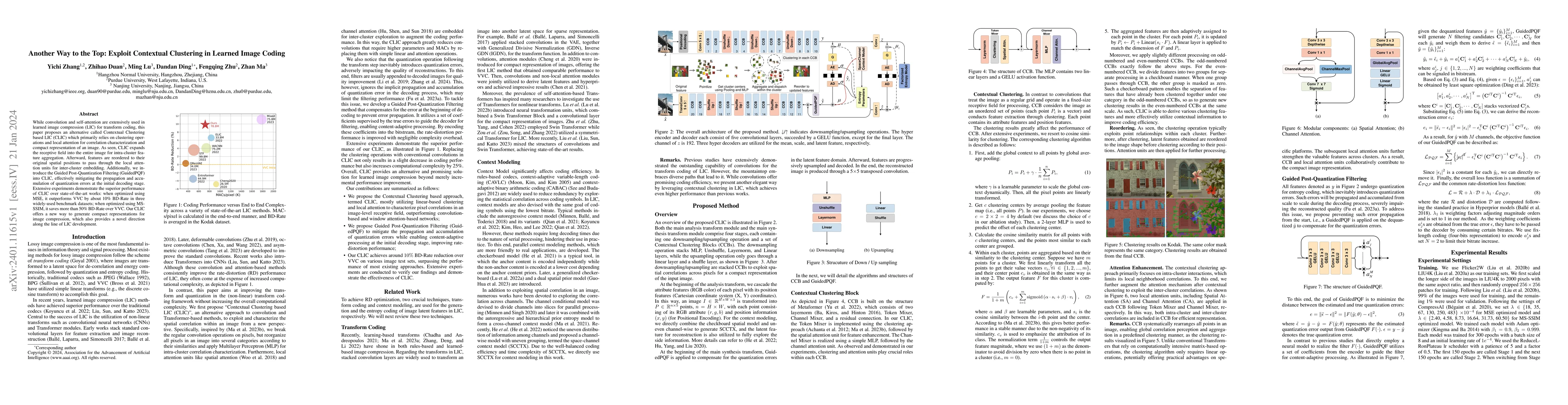 Thumbnail for Another Way to the Top: Exploit Contextual Clustering in Learned Image
  Coding