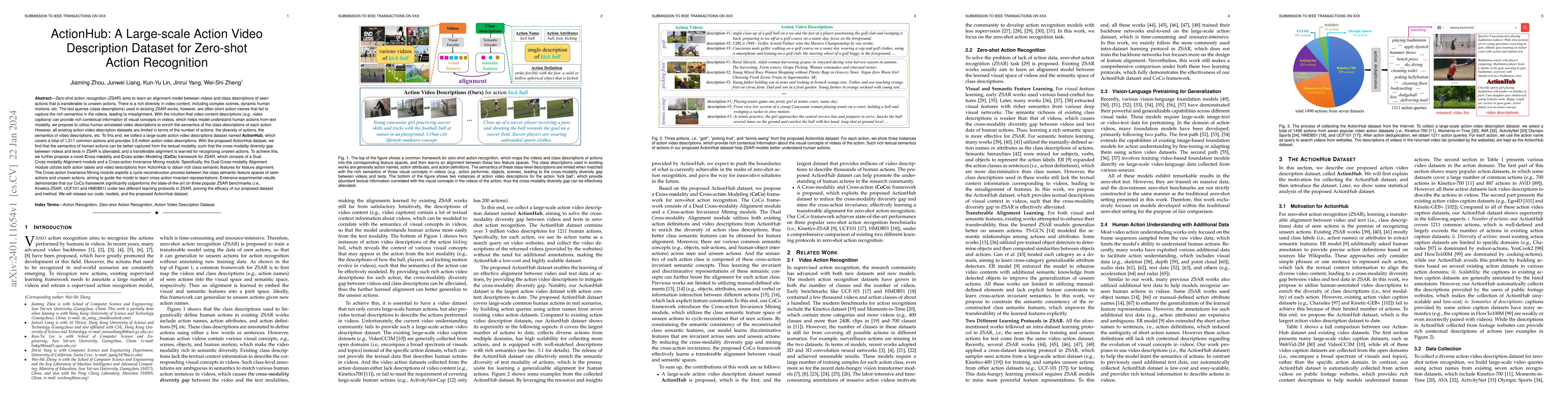 Thumbnail for ActionHub: A Large-scale Action Video Description Dataset for Zero-shot
  Action Recognition