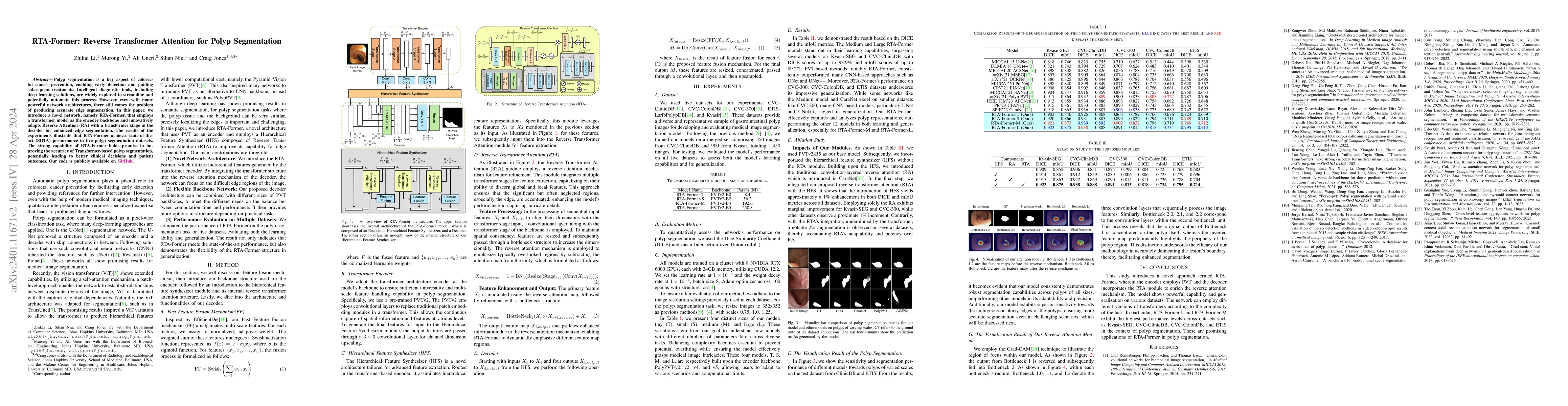Thumbnail for RTA-Former: Reverse Transformer Attention for Polyp Segmentation