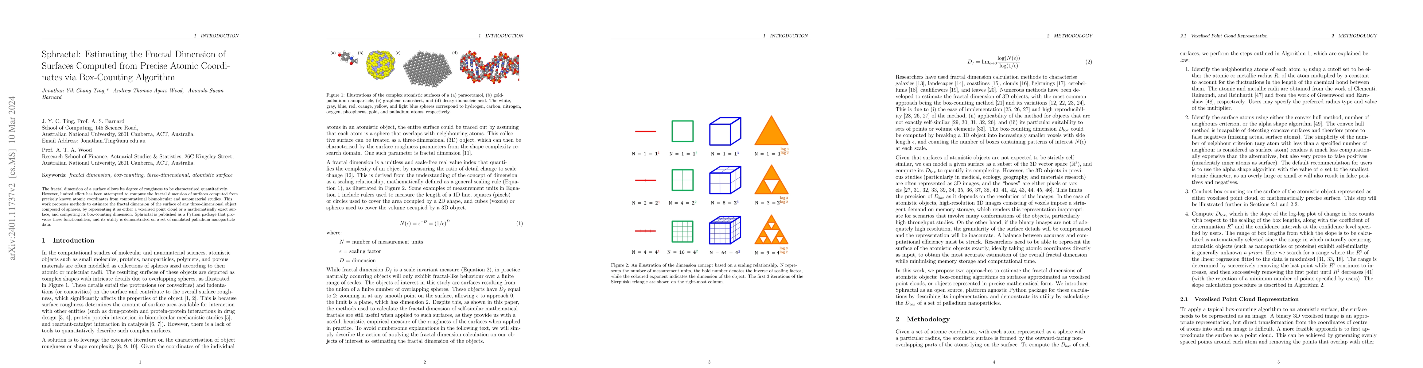 Thumbnail for Sphractal: Estimating the Fractal Dimension of Surfaces Computed from
  Precise Atomic Coordinates via Box-Counting Algorithm