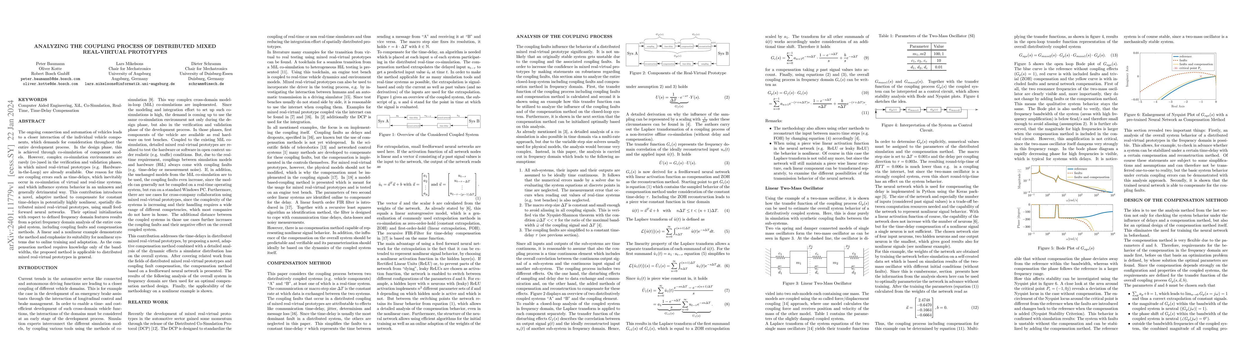Thumbnail for Analyzing the coupling process of distributed mixed real-virtual
  prototypes