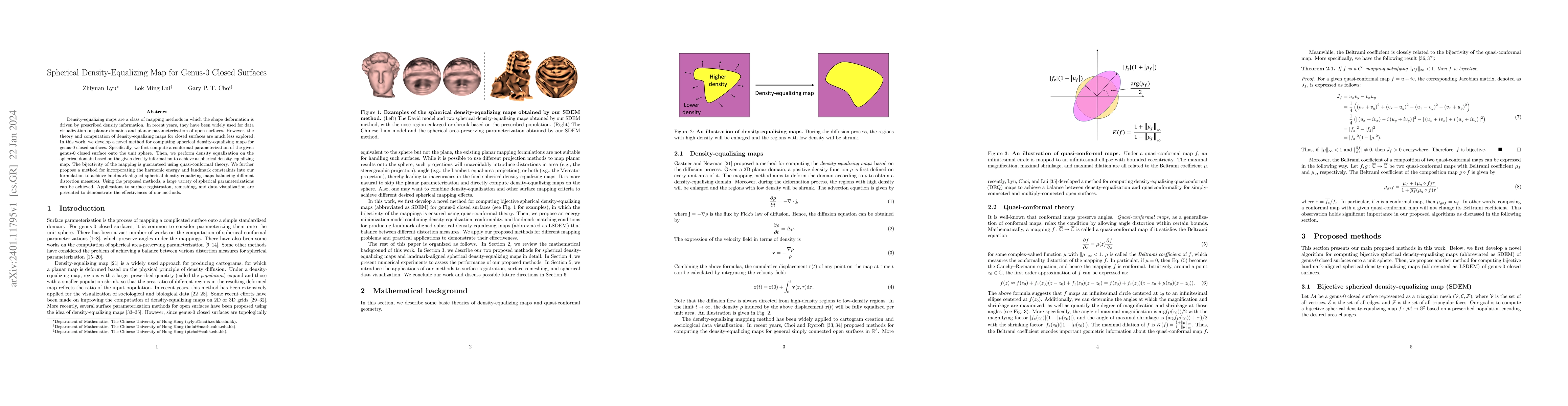 Thumbnail for Spherical Density-Equalizing Map for Genus-0 Closed Surfaces