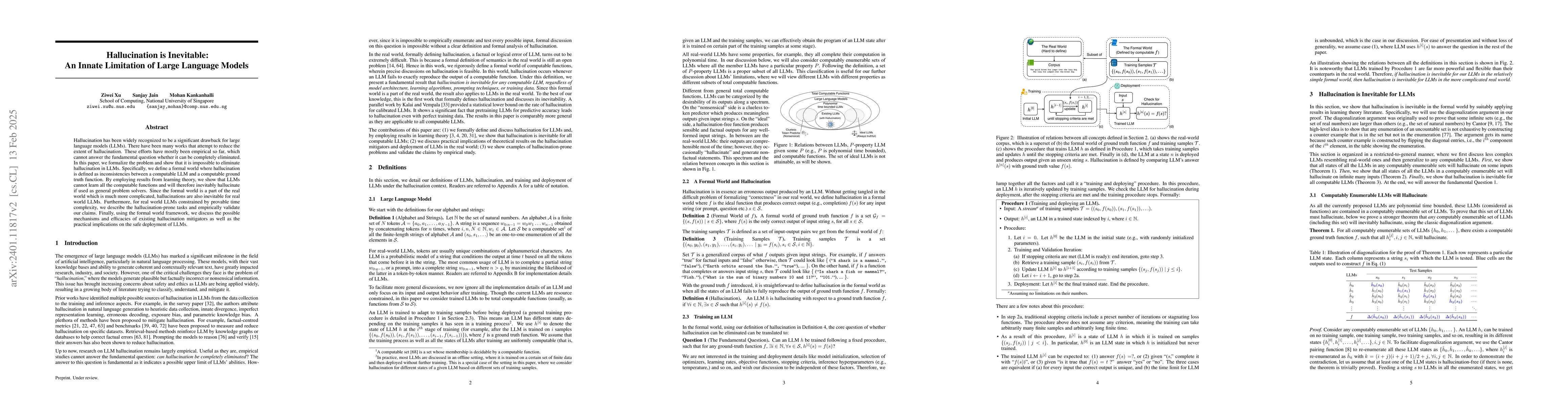 Thumbnail for Hallucination is Inevitable: An Innate Limitation of Large Language
  Models