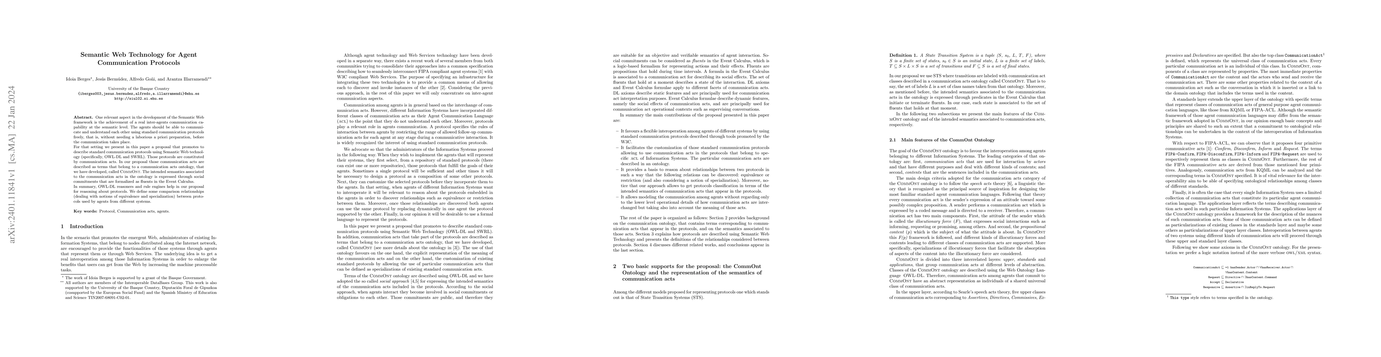 Thumbnail for Semantic Web Technology for Agent Communication Protocols