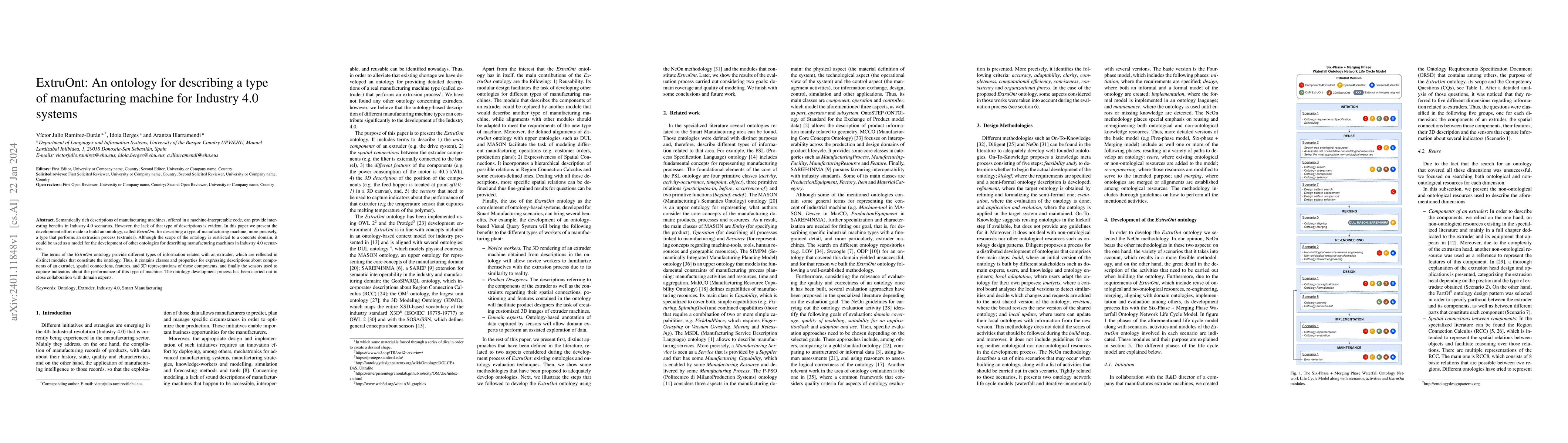 Thumbnail for ExtruOnt: An ontology for describing a type of manufacturing machine for
  Industry 4.0 systems