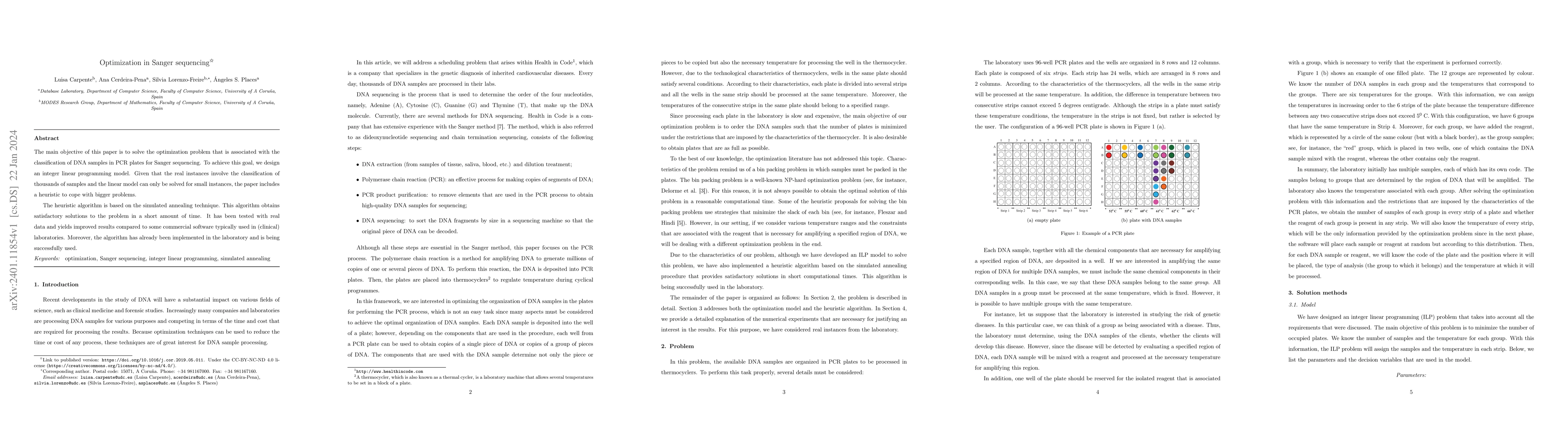 Thumbnail for Optimization in Sanger Sequencing
