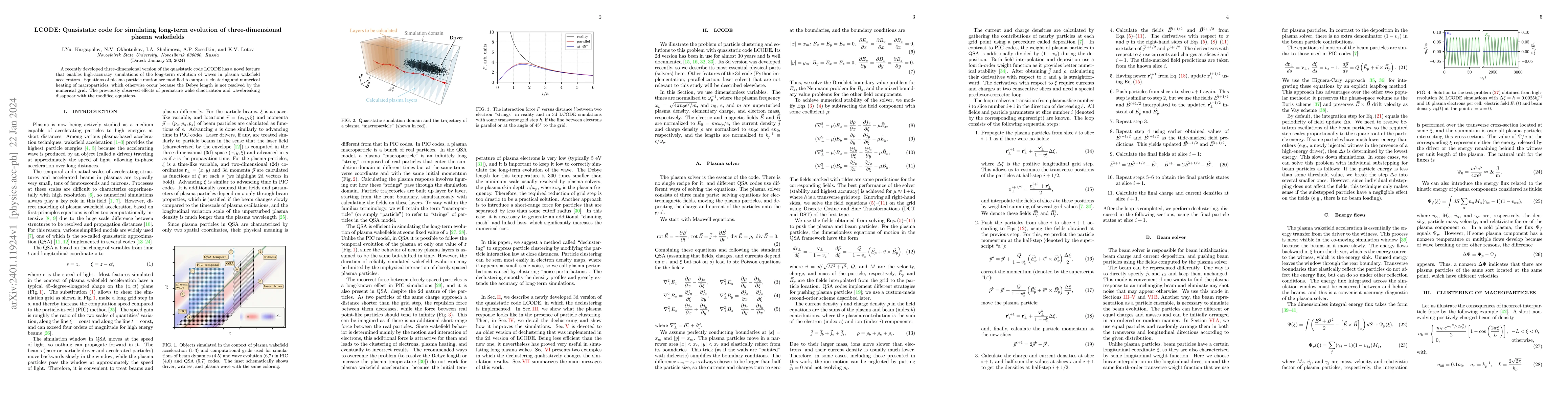 Thumbnail for LCODE: Quasistatic code for simulating long-term evolution of
  three-dimensional plasma wakefields