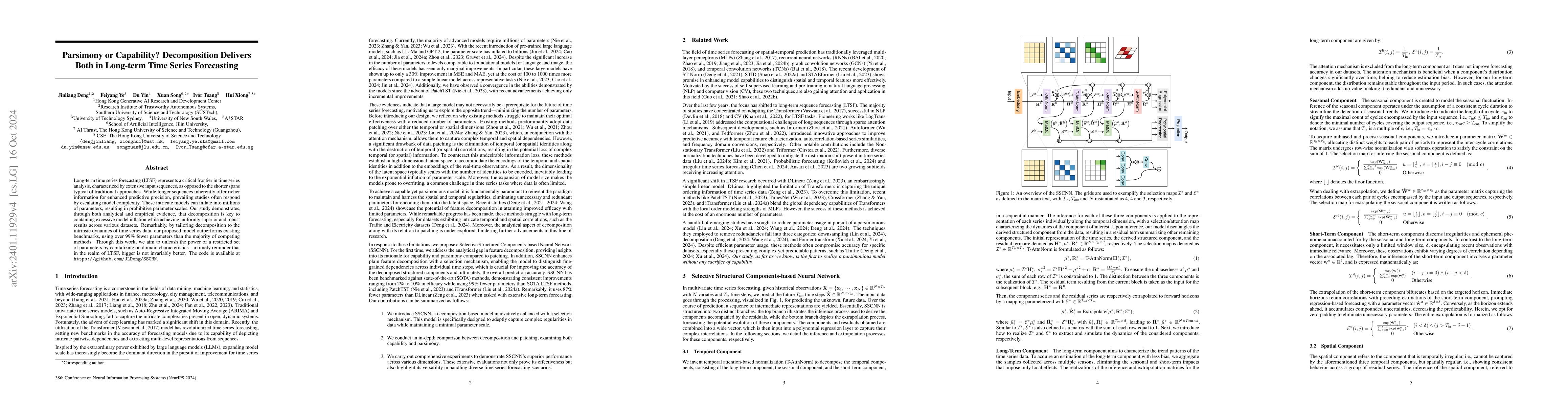 Thumbnail for Parsimony or Capability? Decomposition Delivers Both in Long-term Time
  Series Forecasting