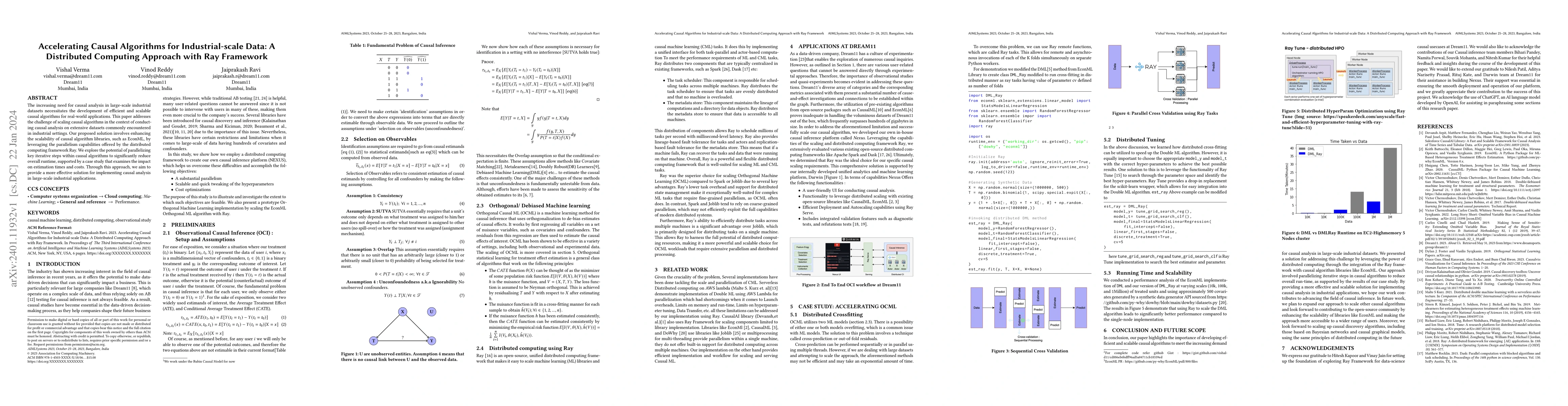 Thumbnail for Accelerating Causal Algorithms for Industrial-scale Data: A Distributed
  Computing Approach with Ray Framework
