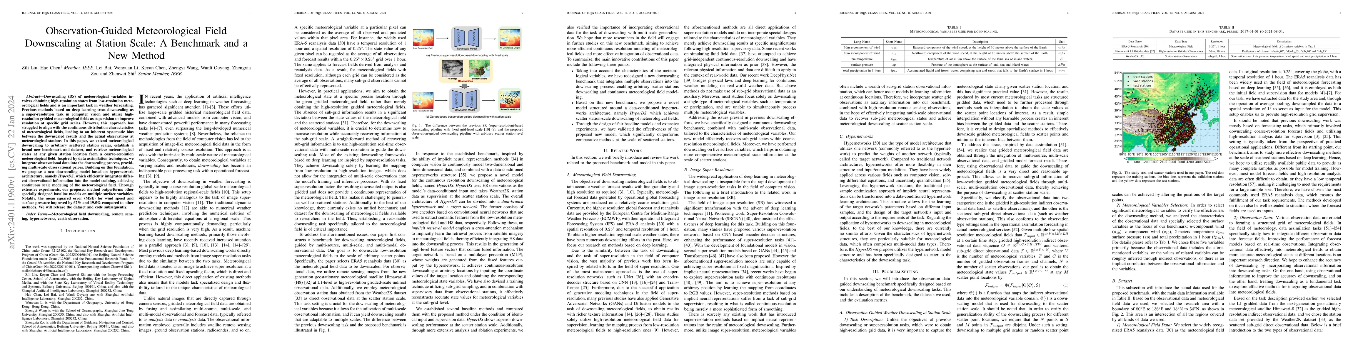 Thumbnail for Observation-Guided Meteorological Field Downscaling at Station Scale: A
  Benchmark and a New Method