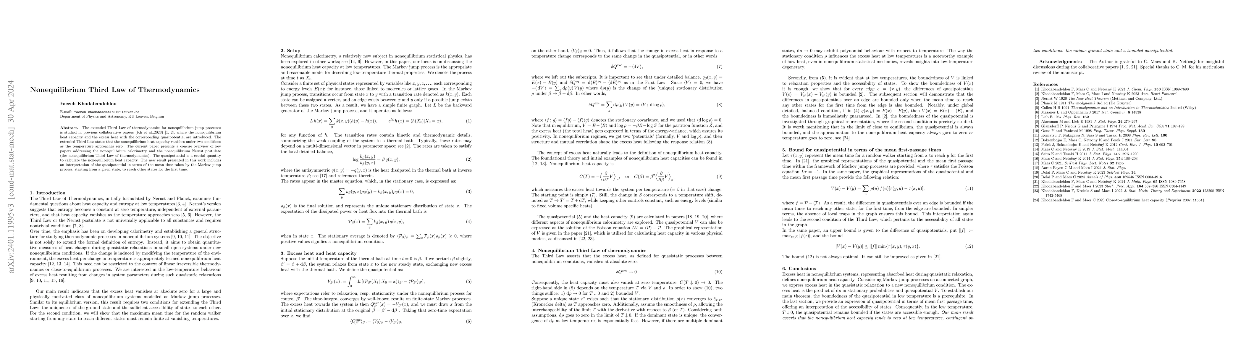 Thumbnail for Nonequilibrium Third Law of Thermodynamics