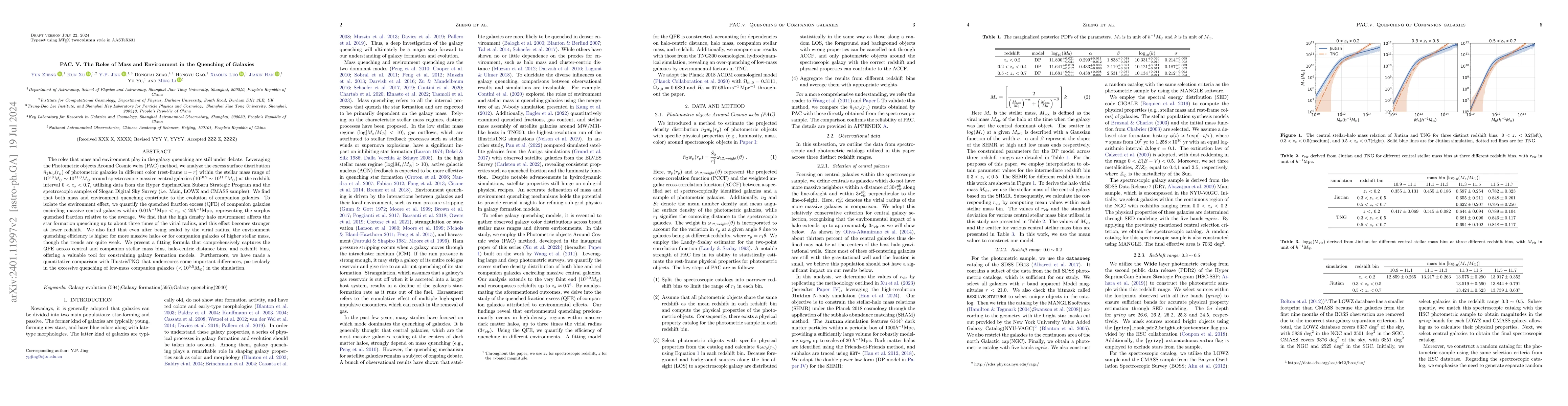 Thumbnail for PAC.V. The Roles of Mass and Environment in the Quenching of Galaxies
