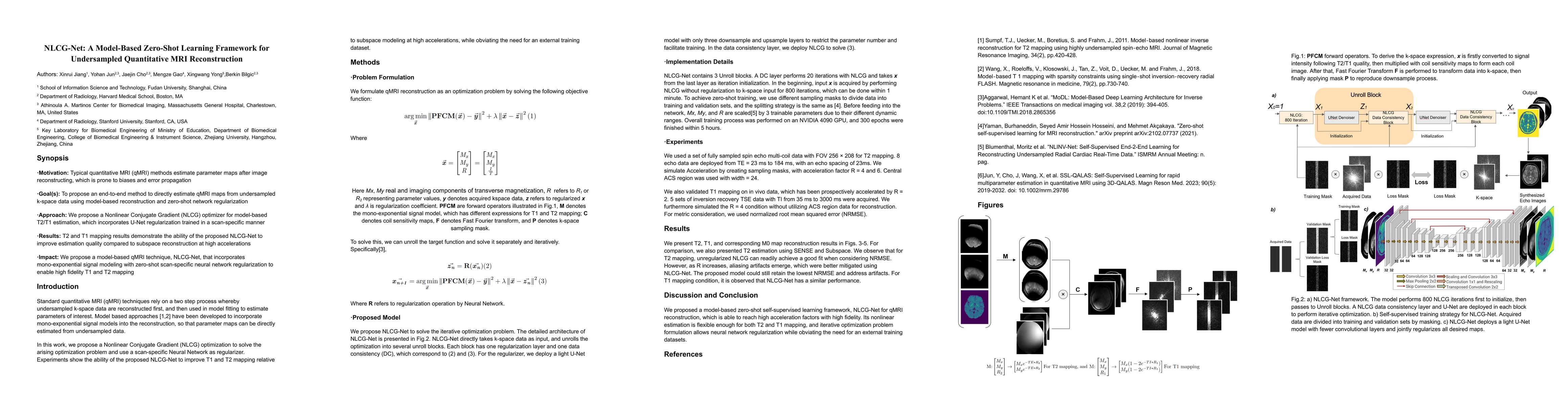 Thumbnail for NLCG-Net: A Model-Based Zero-Shot Learning Framework for Undersampled
  Quantitative MRI Reconstruction