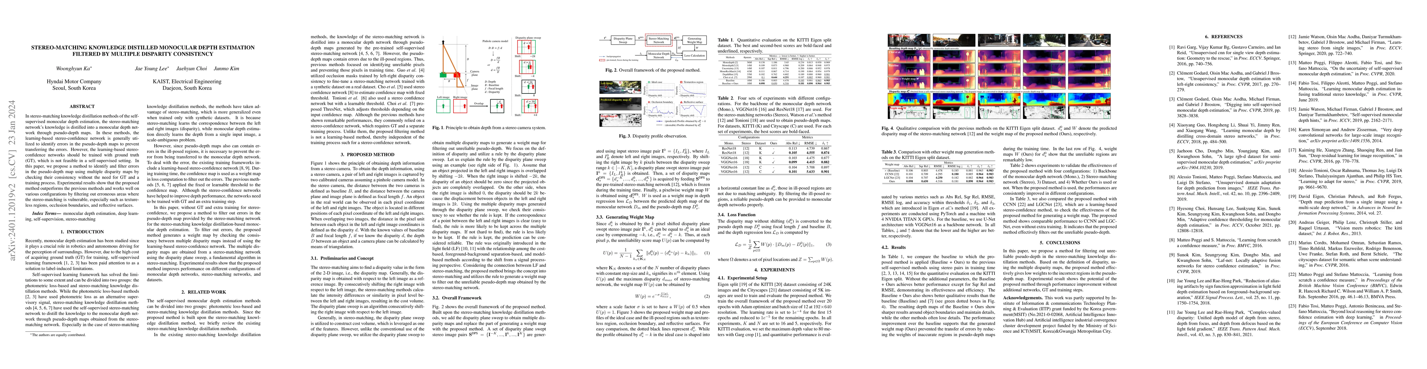 Thumbnail for Stereo-Matching Knowledge Distilled Monocular Depth Estimation Filtered
  by Multiple Disparity Consistency