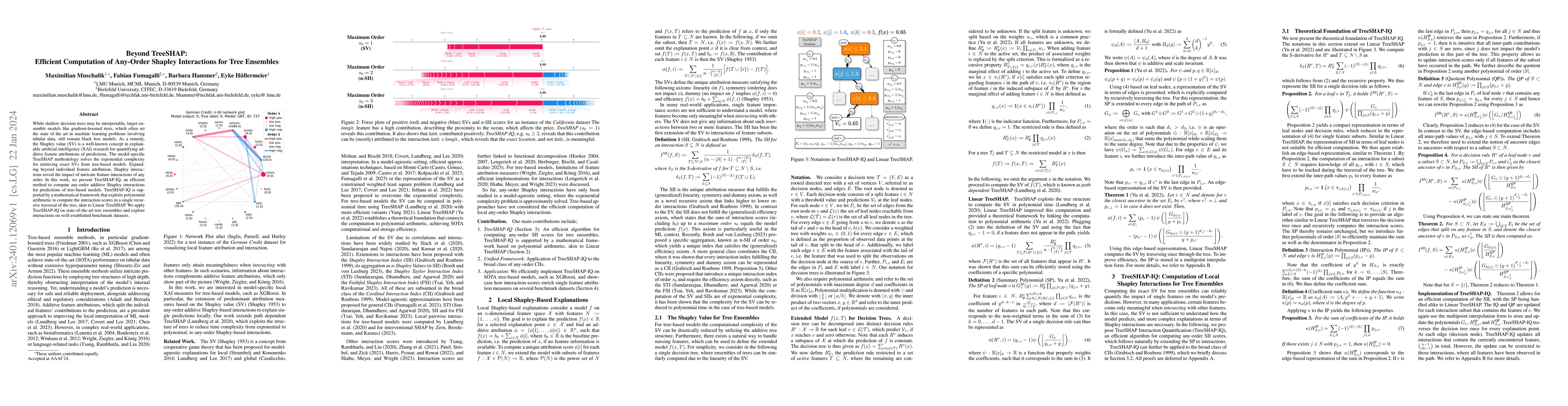 Thumbnail for Beyond TreeSHAP: Efficient Computation of Any-Order Shapley Interactions
  for Tree Ensembles