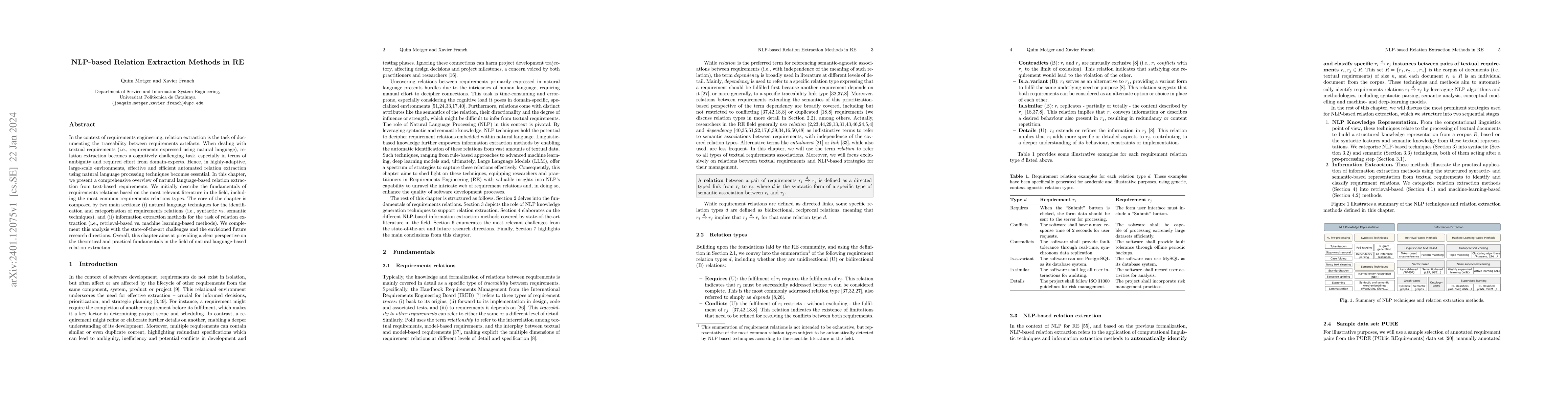 Thumbnail for NLP-based Relation Extraction Methods in Requirements Engineering