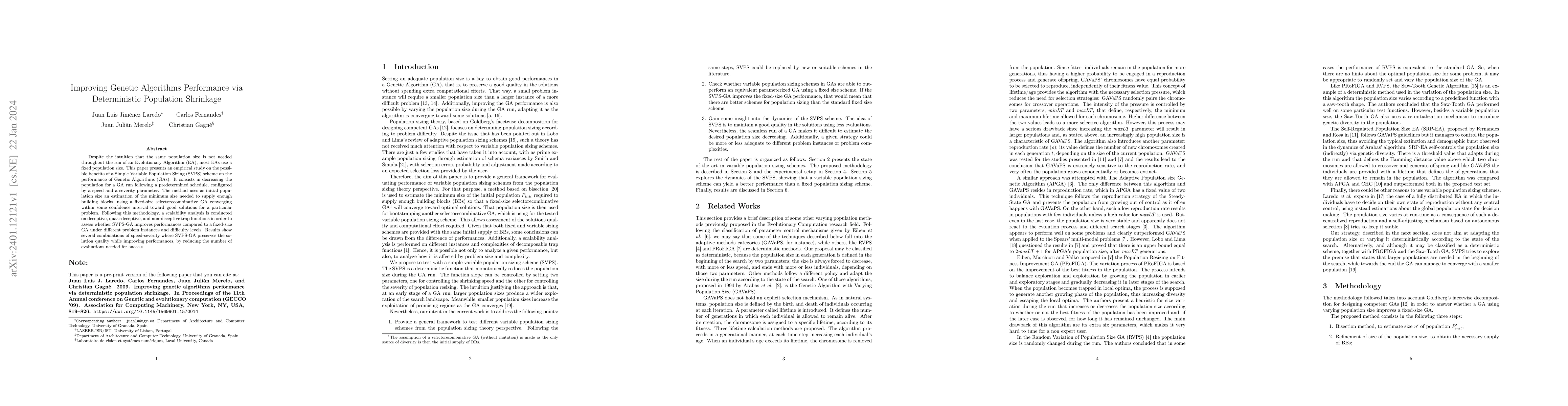 Thumbnail for Improving genetic algorithms performance via deterministic population
  shrinkage
