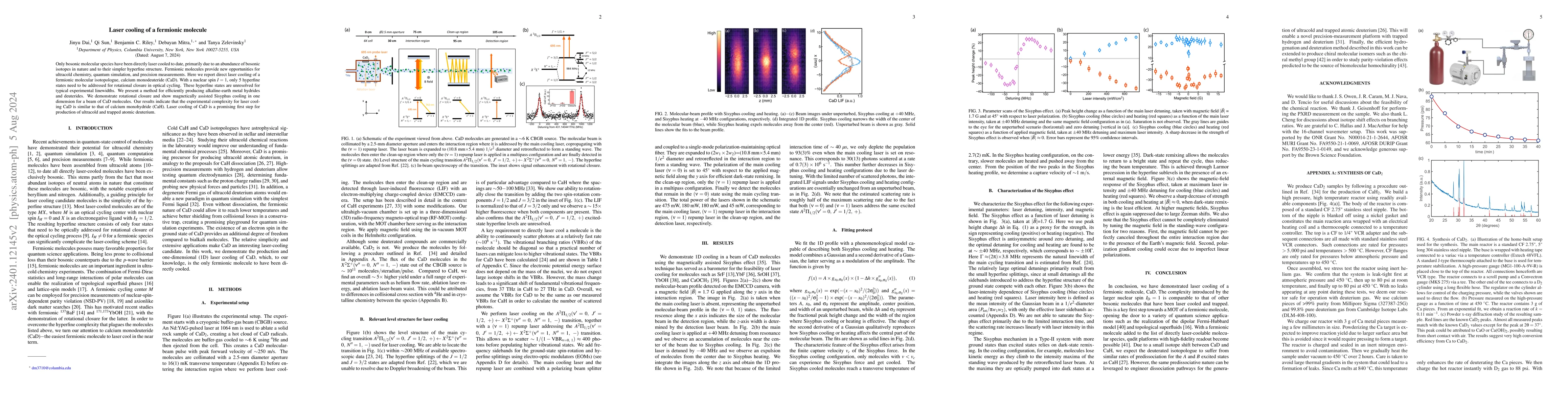 Thumbnail for Laser cooling of a fermionic molecule