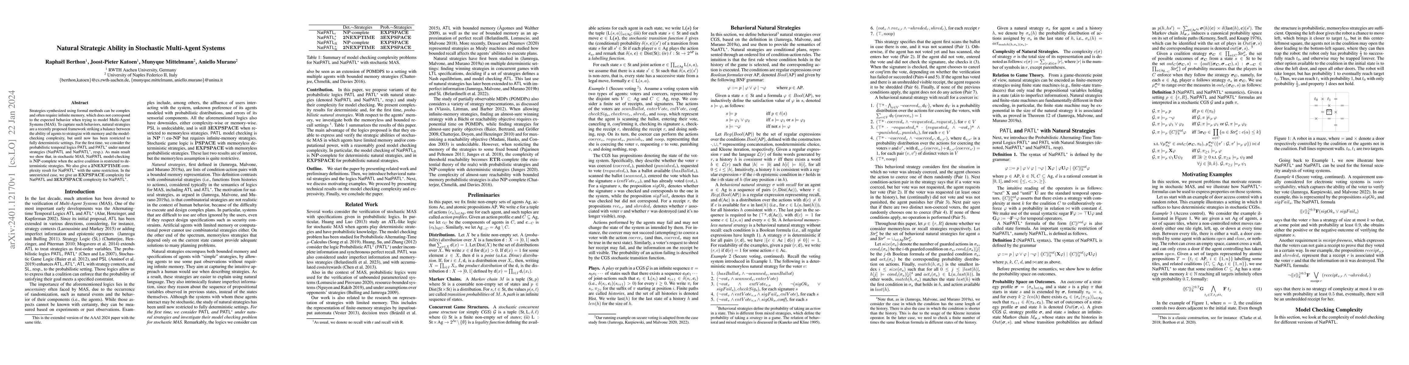 Thumbnail for Natural Strategic Ability in Stochastic Multi-Agent Systems