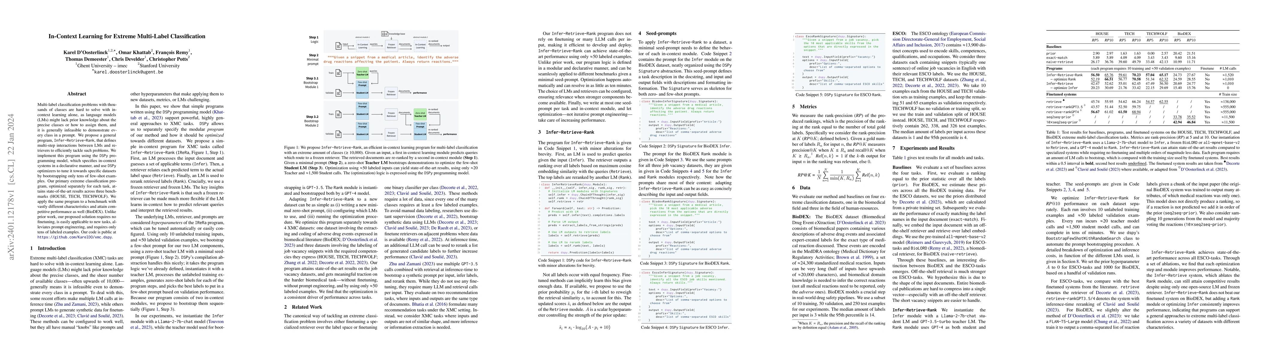 Thumbnail for In-Context Learning for Extreme Multi-Label Classification