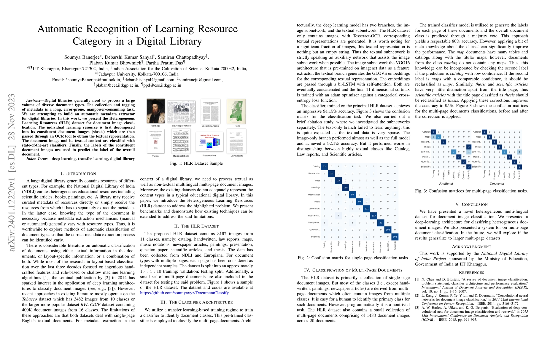 Thumbnail for Automatic Recognition of Learning Resource Category in a Digital Library