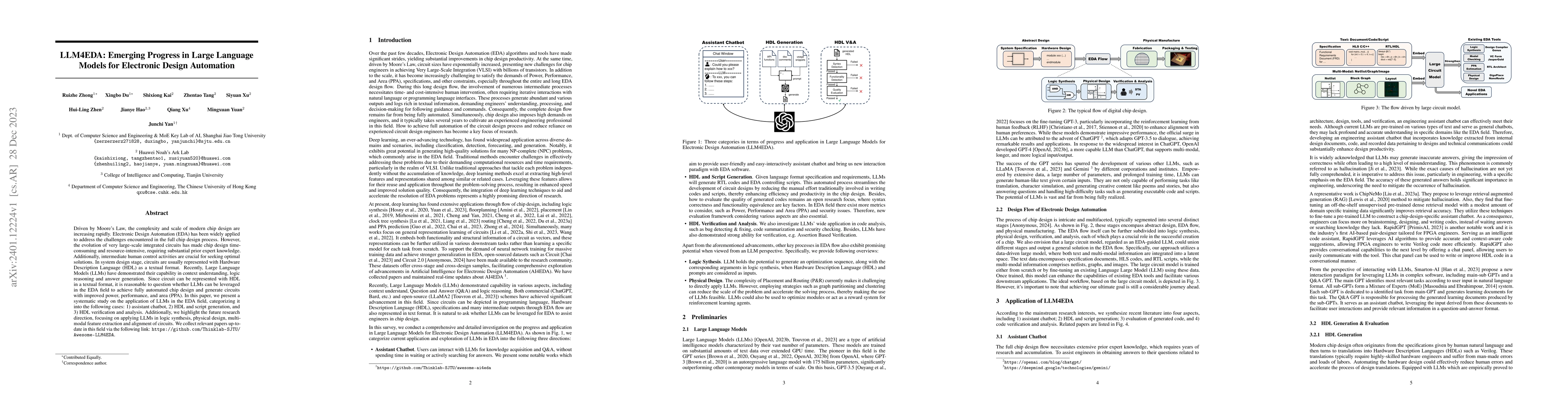 Thumbnail for LLM4EDA: Emerging Progress in Large Language Models for Electronic
  Design Automation