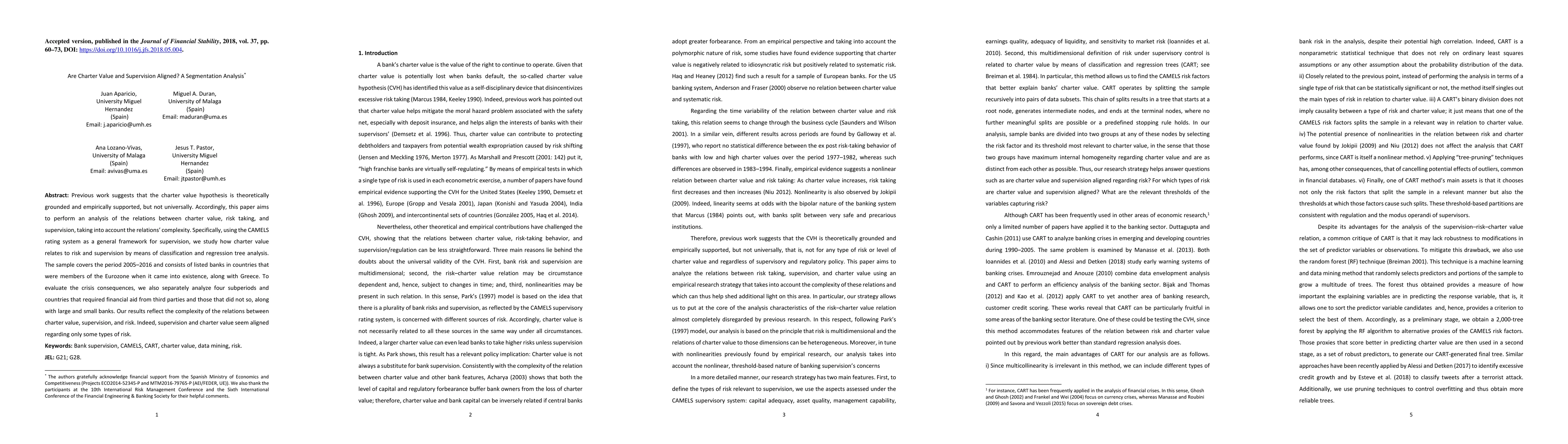 Thumbnail for Are Charter Value and Supervision Aligned? A Segmentation Analysis