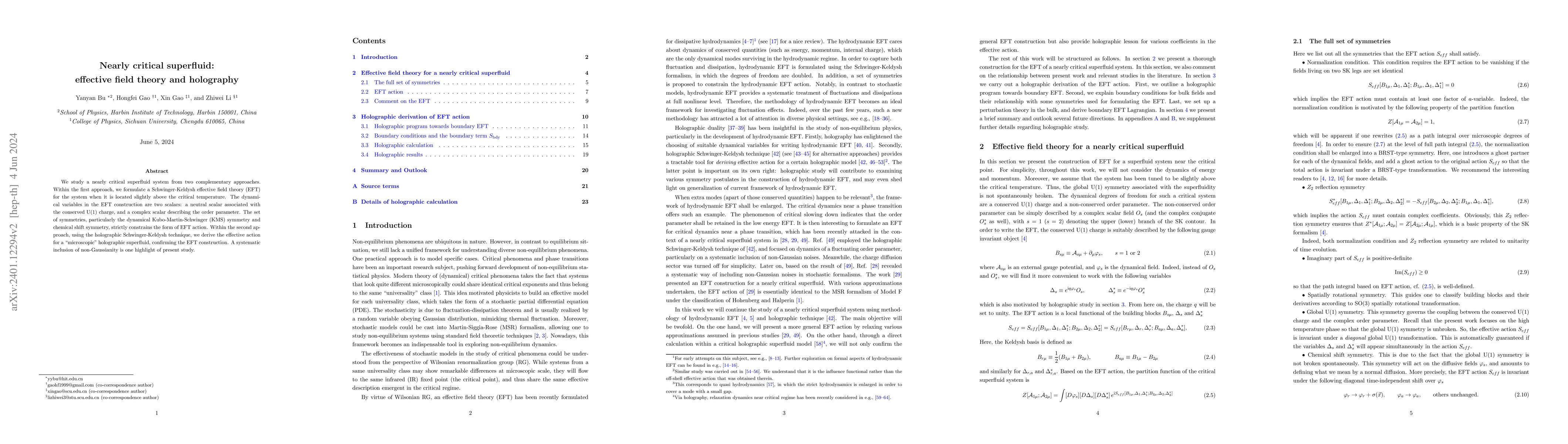 Thumbnail for Nearly critical superfluid: effective field theory and holography