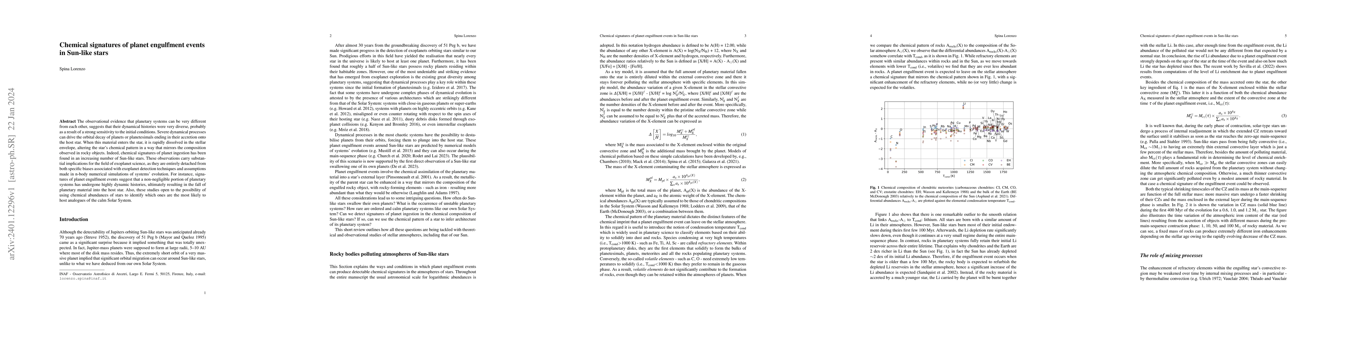 Thumbnail for Chemical signatures of planet engulfment events in Sun-like stars
