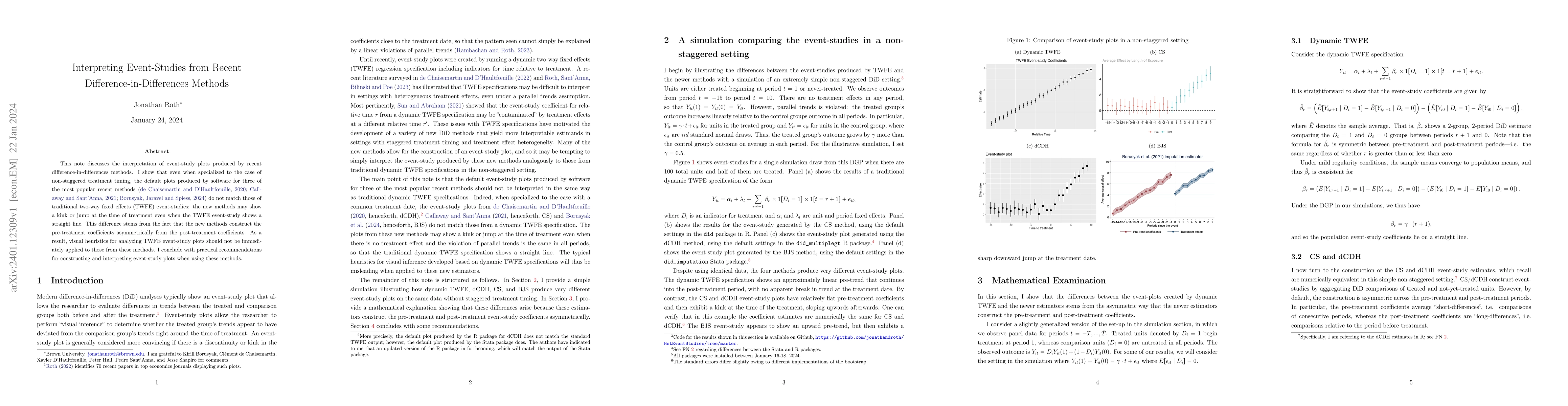 Thumbnail for Interpreting Event-Studies from Recent Difference-in-Differences Methods