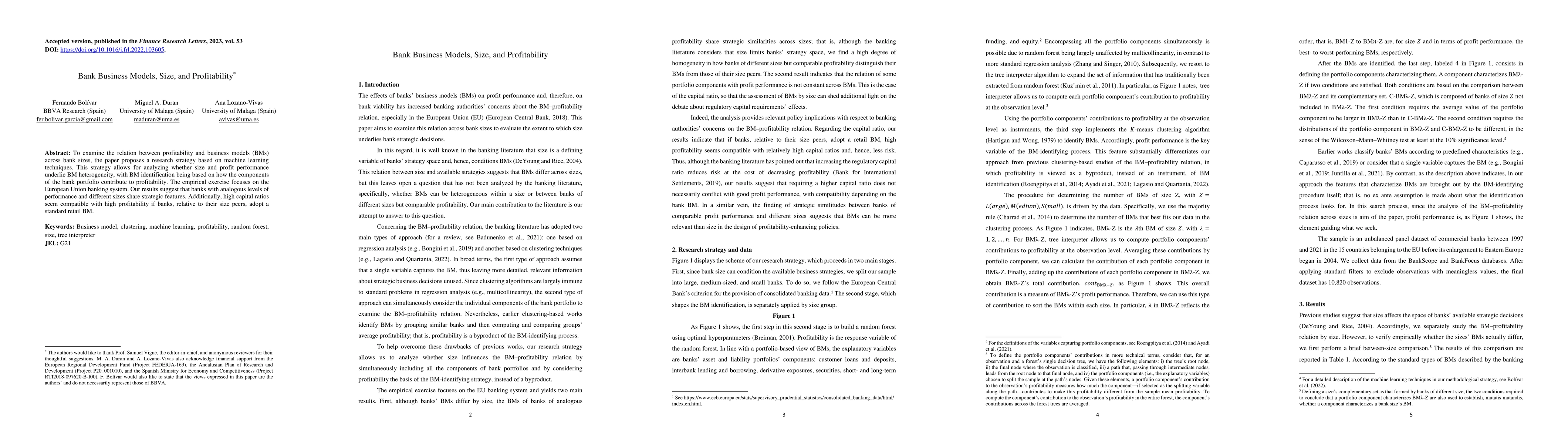 Thumbnail for Bank Business Models, Size, and Profitability