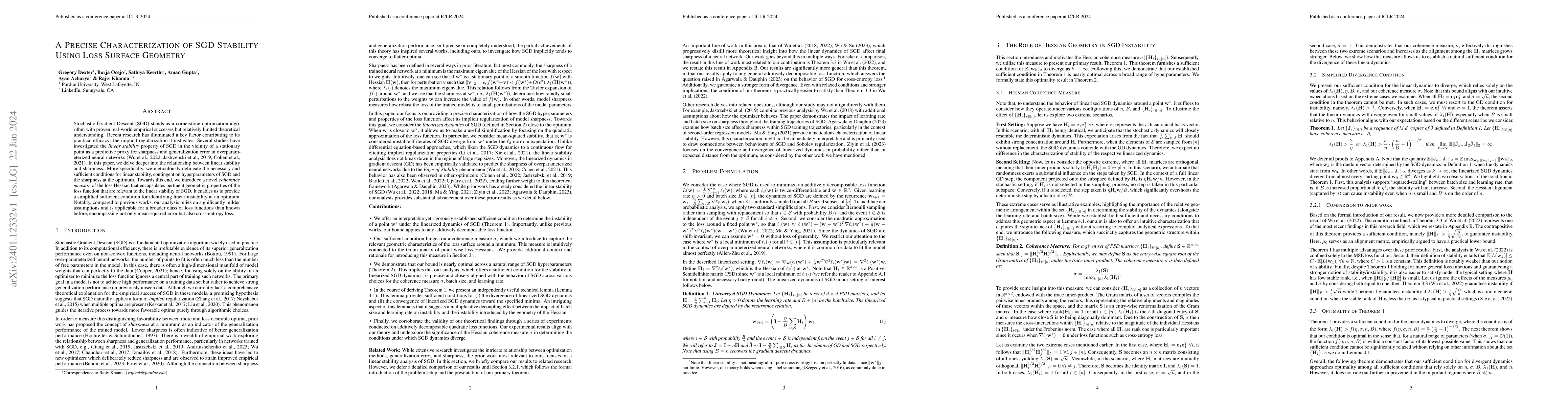 Thumbnail for A Precise Characterization of SGD Stability Using Loss Surface Geometry