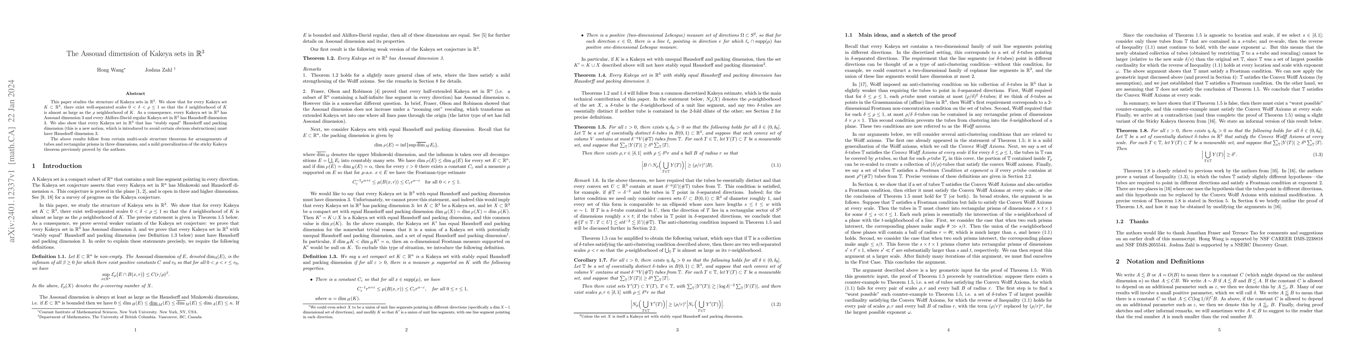 Thumbnail for The Assouad dimension of Kakeya sets in $\mathbb{R}^3$