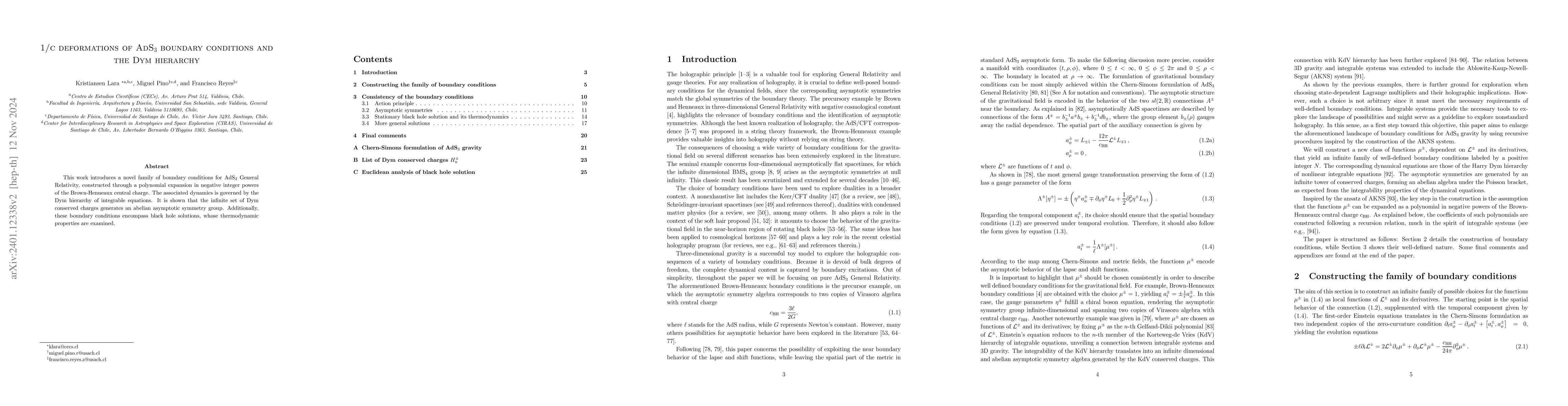 Thumbnail for 1/c deformations of AdS$_3$ boundary conditions and the Dym hierarchy